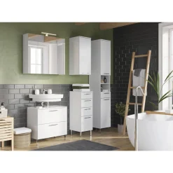 Hängeschrank weiß Front Supermatt 1 Tür 30 x 73 x 32 cm