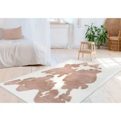 Hochflorteppich Rabbit Animal 500 taupe/weiß* Discount