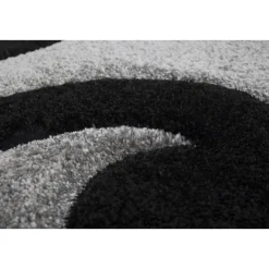 Hochflorteppich „Rabbit Animal 500“, schwarz/weiß