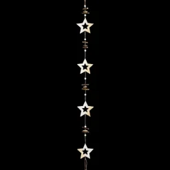 Holz-Sternen-Girlande für Innen