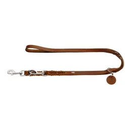 Verstellbare Führleine Solid Education cognac 13 mm/250 cm*Hunter Hot
