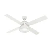 Hunter Fan Hunter Deckenenventilator Loki 132 cm frisches weiß