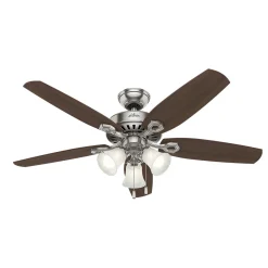 Hunter Deckenenventilator Builder Plus 132 cm Nickel gebürstet*Hunter Fan Online