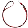 Hunter Führleine Neopren rot-schwarz 200 x 1 cm
