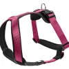 Hundegeschirr Neopren himbeer-schwarz Größe L^Hunter Hot