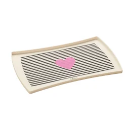 Napfunterlage Biri weiß-schwarz 48 x 30 cm*Hunter Hot