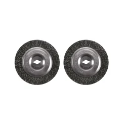 Ikra Stahlbürsten-Set 2-teilig