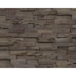 Wandverkleidung Slimwood Hevea Charred 9er-Set*Indo