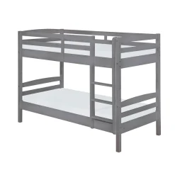 Inter Link Etagenbett Lavius mit Rost 90 x 200 cm grau