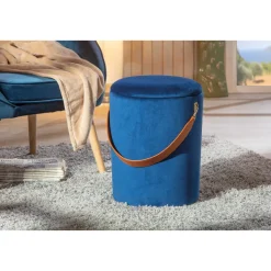 Hocker „Papua“, Samt blau*Inter Link Best