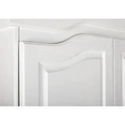 Kleiderschrank „Isny“, 4-Türen, Kiefer, weiß*Inter Link