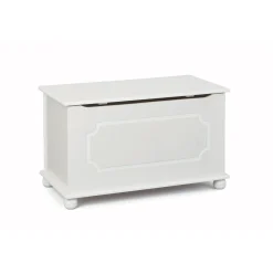 Massivholztruhe „Emel“, weiß lackiert, 89x53x47 cm*Inter Link Clearance