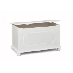 Massivholztruhe „Emel“, weiß lackiert, 89x53x47 cm*Inter Link Clearance