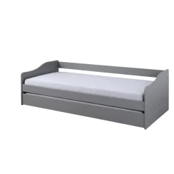 Inter Link Sofabett „Malte“, 90x200 cm, grau, inkl. Funktions-Schublade