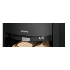 Justus Kaminofen „Baltrum D“ 2.0, 5,5 kW, Stahl/Stahl schwarz