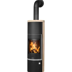 Kaminofen Faro Aqua 2.0 SandsteinKorpus Stahl Schwarz*Justus Best