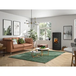 Justus Kaminofen Tova W+ Stahl schwarz