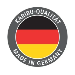 Karibu Blockbohlenhaus Bomlitz 2 terragrau