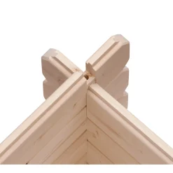 Blockbohlenhaus Emscher 5 297 x 297 cm naturbelassen*Karibu Discount