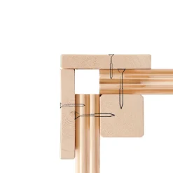 Karibu Blockbohlenhaus Radeburg 4 naturbelassen