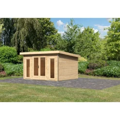 Blockbohlenhaus Radeburg 2 naturbelassen^Karibu Sale