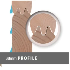 Blockbohlenhaus Radeburg 2 naturbelassen^Karibu Sale