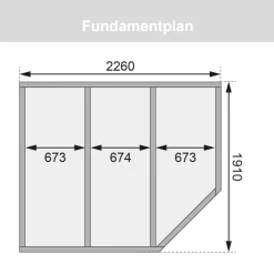 Karibu Saunahaus- Set „Mikka“ terragrau mit Ofen 9 kW ext. Steuerung