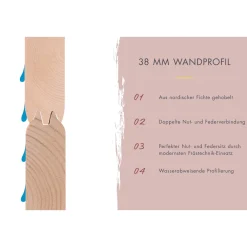 Karibu Saunahaus- Set „Mikka“ terragrau mit Ofen 9 kW ext. Steuerung