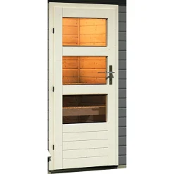 Saunahaus Skrollan 1 terragrau^Karibu Discount