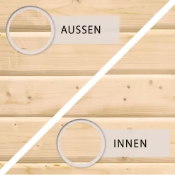 Stelzenhaus Benjamin naturbelassen inkl Rutsche blau*Karibu Best