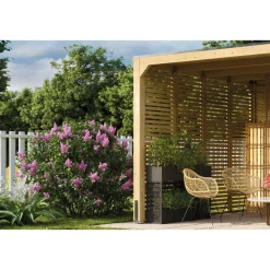 Cubus Lamellenwand naturbelassen*Karibu Hot