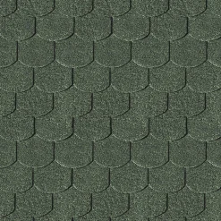 Dachschindeln Biberschwanz dunkelgrün 3 m²*Karibu Hot