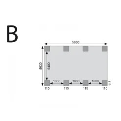 Doppelcarport Classic 2 Variante A ohne Einfahrtsbogen^Karibu Outlet