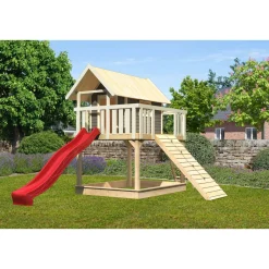 Fidel inklusive . Rampe terragrau Rutsche rot*Karibu New