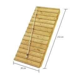 Fidel inklusive Rampe naturbelassen Rutsche rot^Karibu