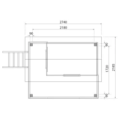 Fidel inklusive Rampe naturbelassen Rutsche rot^Karibu