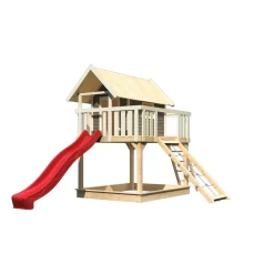 Fidel inklusive Rampe terragrau Rutsche rot^Karibu New