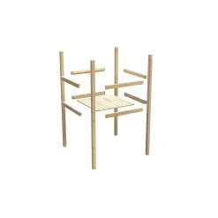 Fidel inklusive Rampe naturbelassen Rutsche blau*Karibu