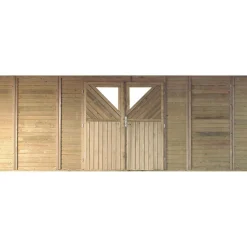 Karibu Front mit Doppeltür KDI Höhe 200 cm Breite 540 cm