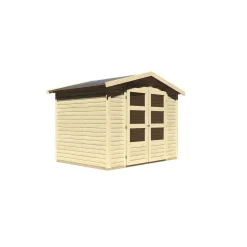 Gartenhaus Amberg 3 naturbelassen*Karibu Discount