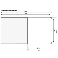 Gartenhaus Qubic 2 mit Anbaudach naturbelassen^Karibu Online