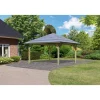 Pavillon Carport Kirn 1 Massivholz*Karibu Discount