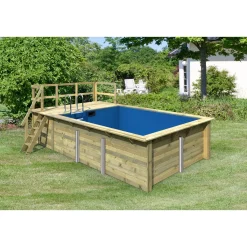 Pool Größe 2 44 mm inkl Terrasse^Karibu