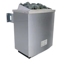 Karibu Sauna Sonara Fronteinstieg 9 kW Ofen externe Strg mit Kranz Klarglas-Tür