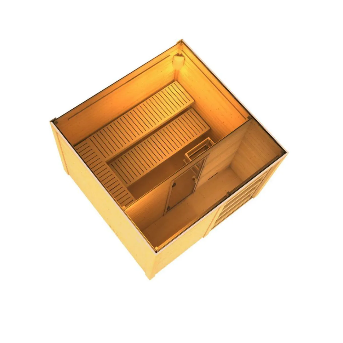 Saunahaus Cuben 38 mm ohne Zubehör^Karibu Online