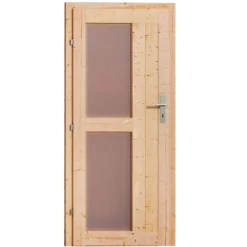 Saunahaus Skrollan 2 38 mm 9 kW Bio Ofen externe Strg moderne Tür*Karibu Discount