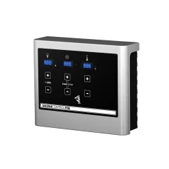 Karibu Saunahaus Skrollan 3 terragrau externe Steuerung