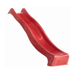 Karibu Schaukelset mit Klettergerüst naturbelassen inkl Rutsche rot