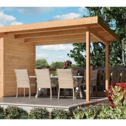 Schleppdach für Saunahaus Skro^Karibu Hot