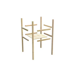 Stelzen Fidel terragrau ohne Rutsche*Karibu Outlet